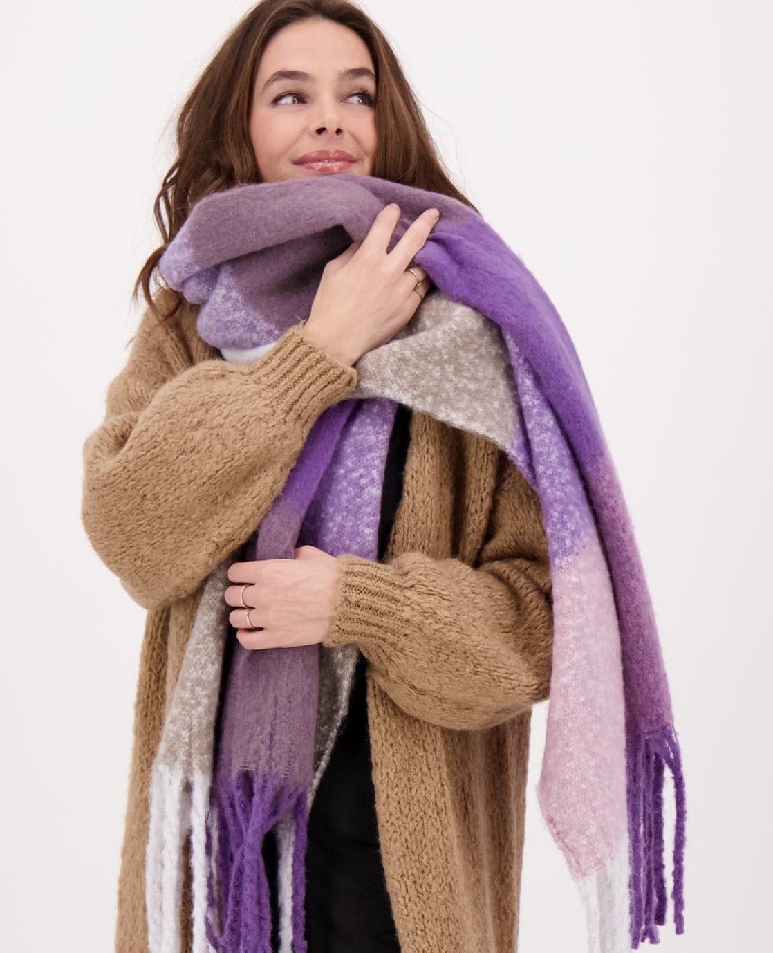 Je m'appelle Accessoires Multicolor/Paars / One Size Sjaal Elle | Multicolor/Paars