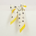 Je m'appelle Accessoires Off White / Yellow / One Size Sjaaltje | Off White / Yellow