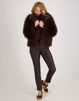 Je m'appelle Broeken Jogg Coated | Chocolate Brown