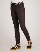 Je m'appelle Broeken Jogg Coated | Chocolate Brown
