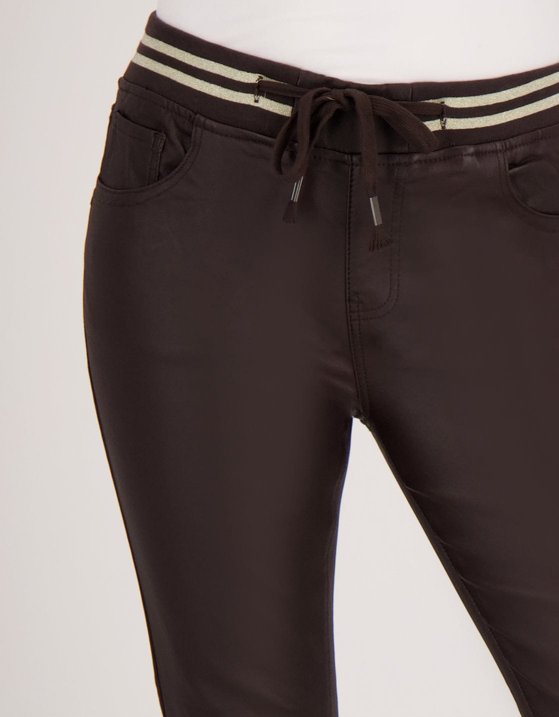 Je m'appelle Broeken Jogg Coated | Chocolate Brown