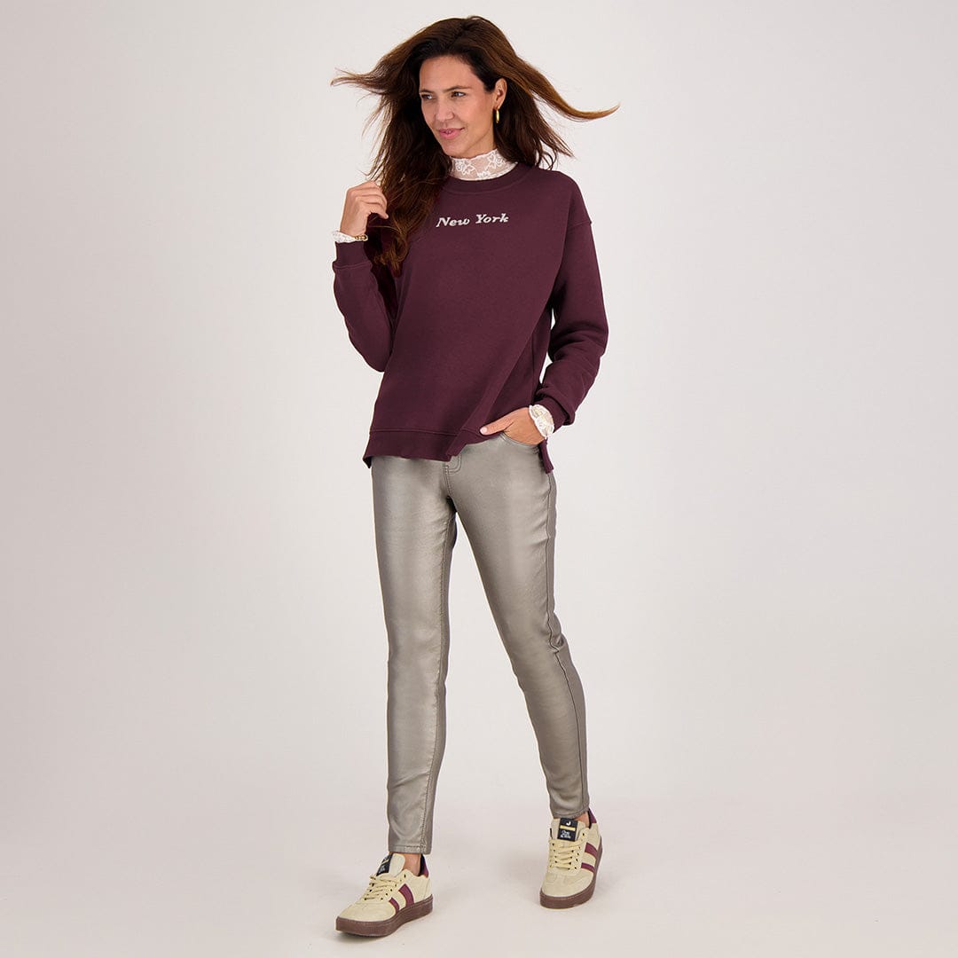 Je m'appelle Broeken Jogg Coated | Grey/Taupe