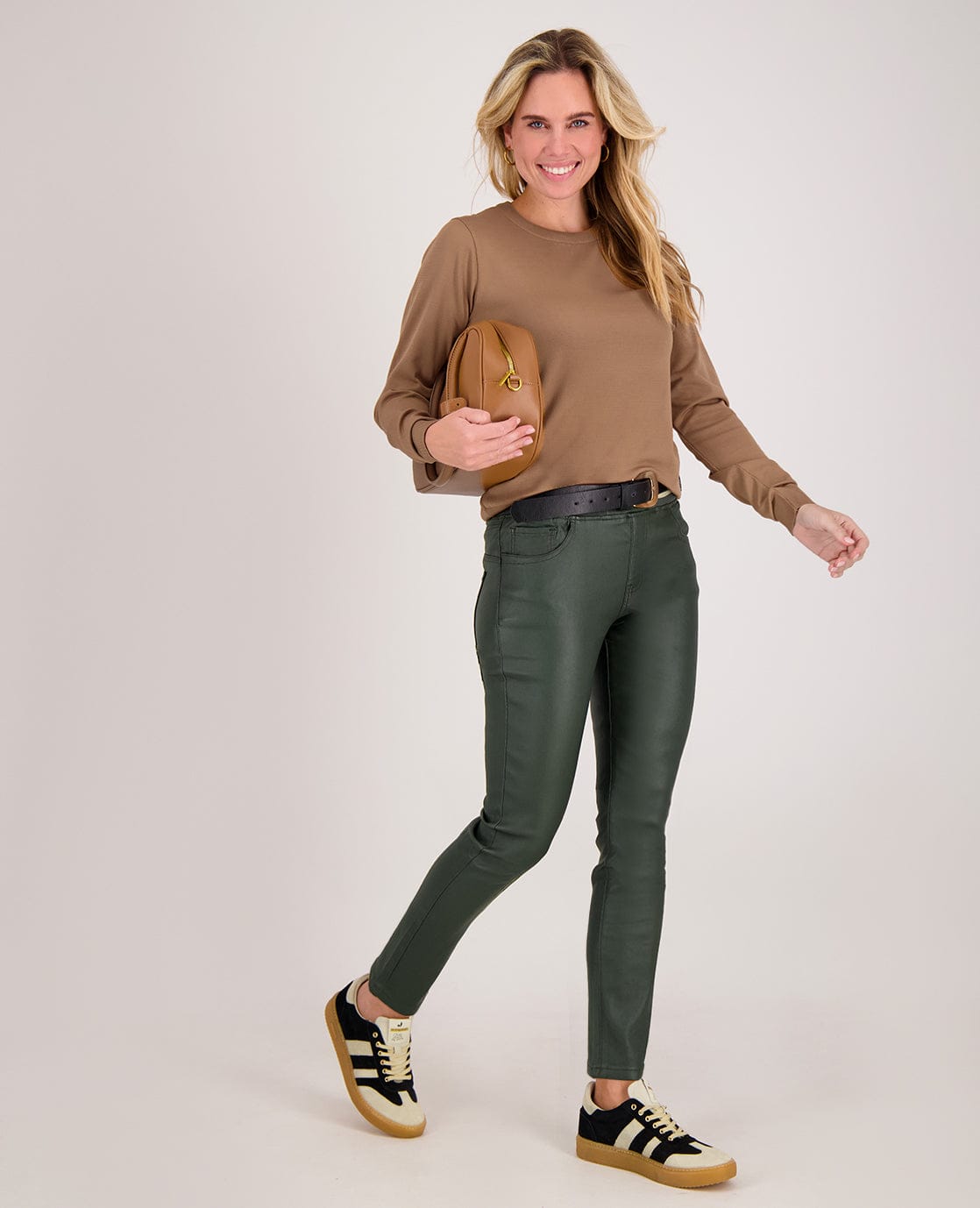 Je m'appelle Broeken Lafayette Green / S / Regular Jogg Coated | Lafayette Green