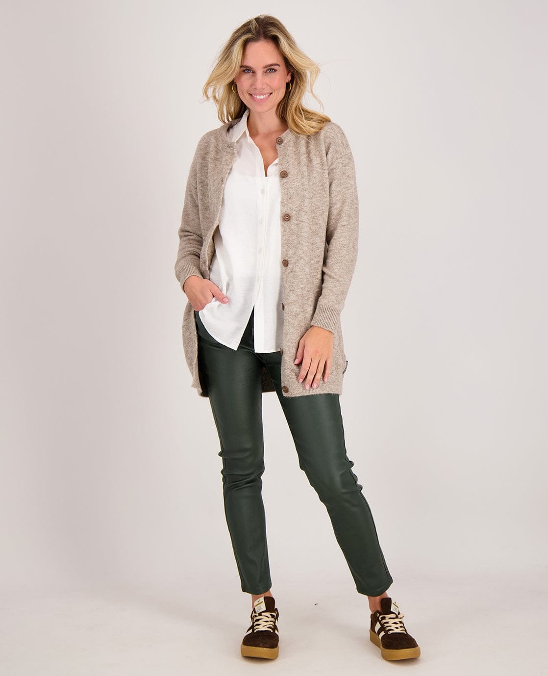 Je m'appelle Broeken Jogg Coated | Lafayette Green
