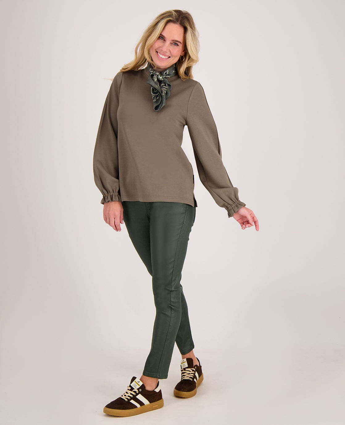 Je m'appelle Broeken Jogg Coated | Lafayette Green