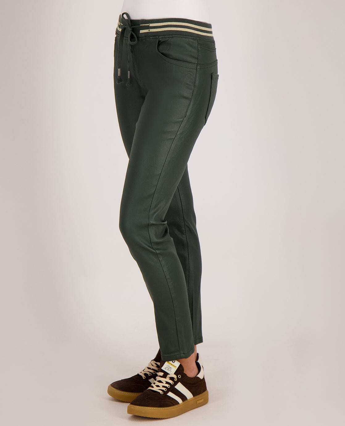 Je m'appelle Broeken Jogg Coated | Lafayette Green