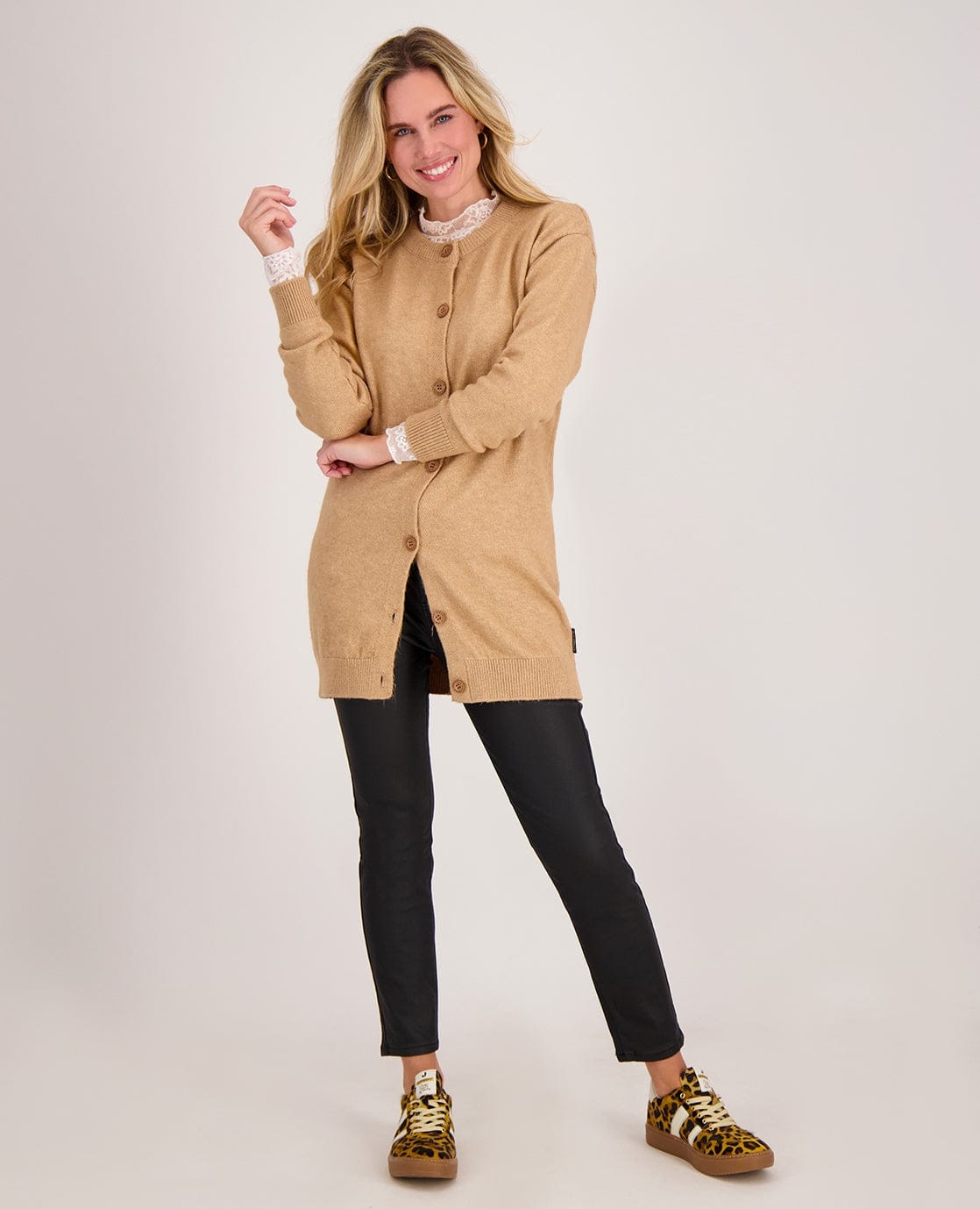 Je m'appelle Broeken Jogg Coated | Zwart