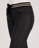 Je m'appelle Broeken Jogg Coated | Zwart