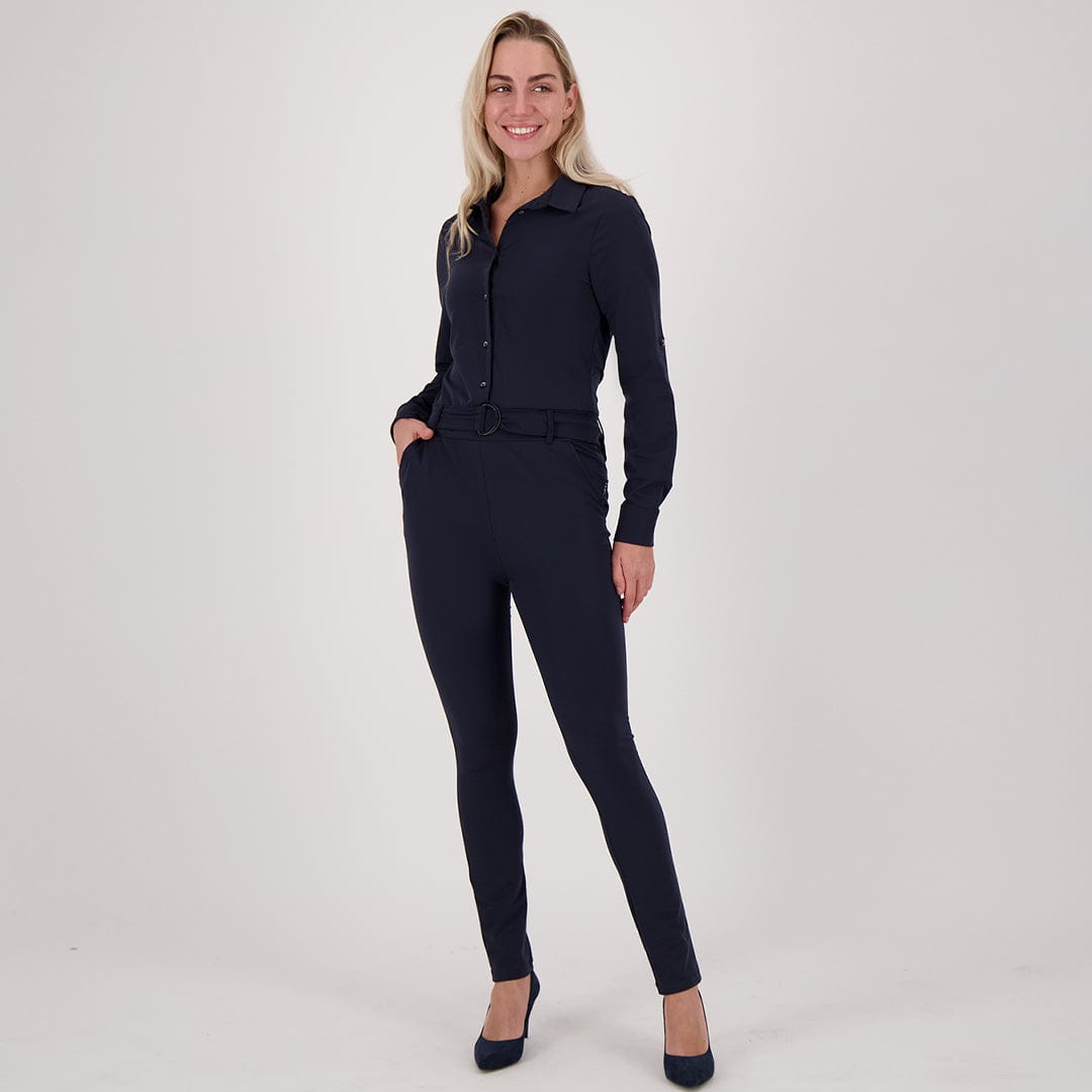 Je m'appelle Broeken Jumpsuit Élégant Travel | Donkerblauw
