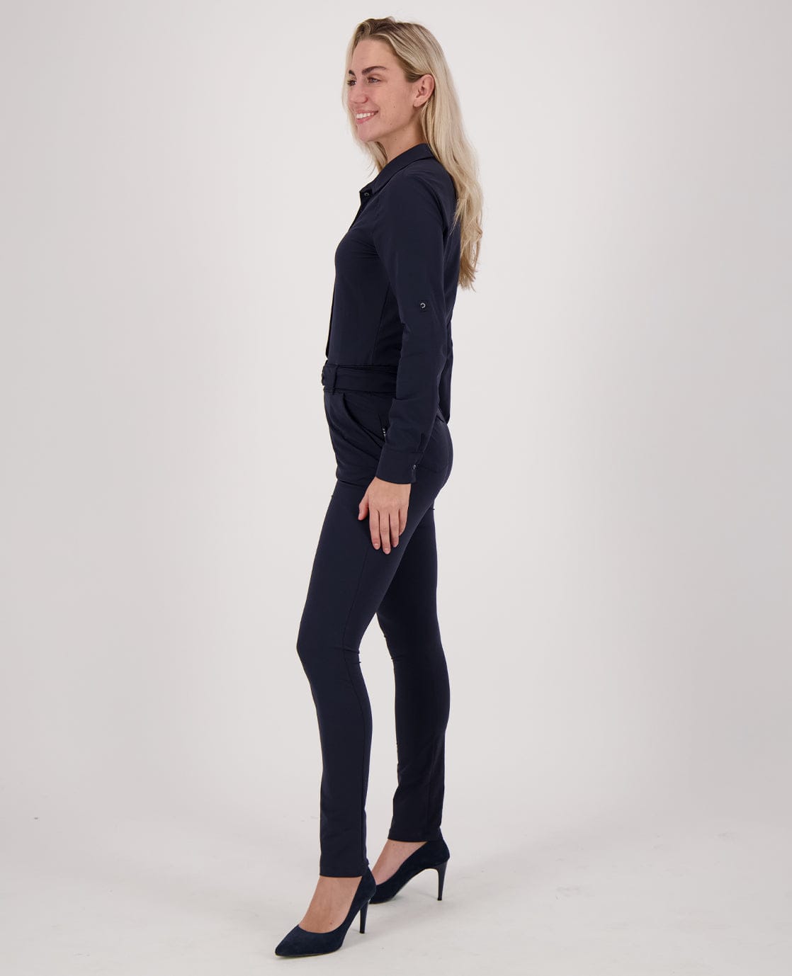 Je m'appelle Broeken Jumpsuit Élégant Travel | Donkerblauw