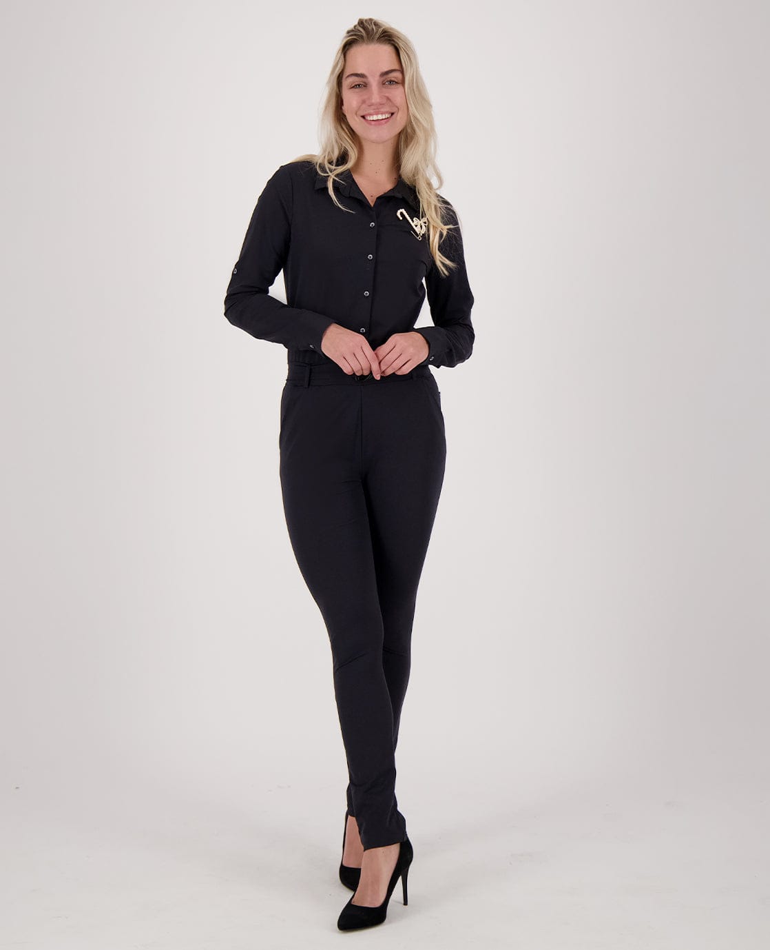Je m'appelle Broeken Zwart / XS Jumpsuit Élégant Travel | Zwart