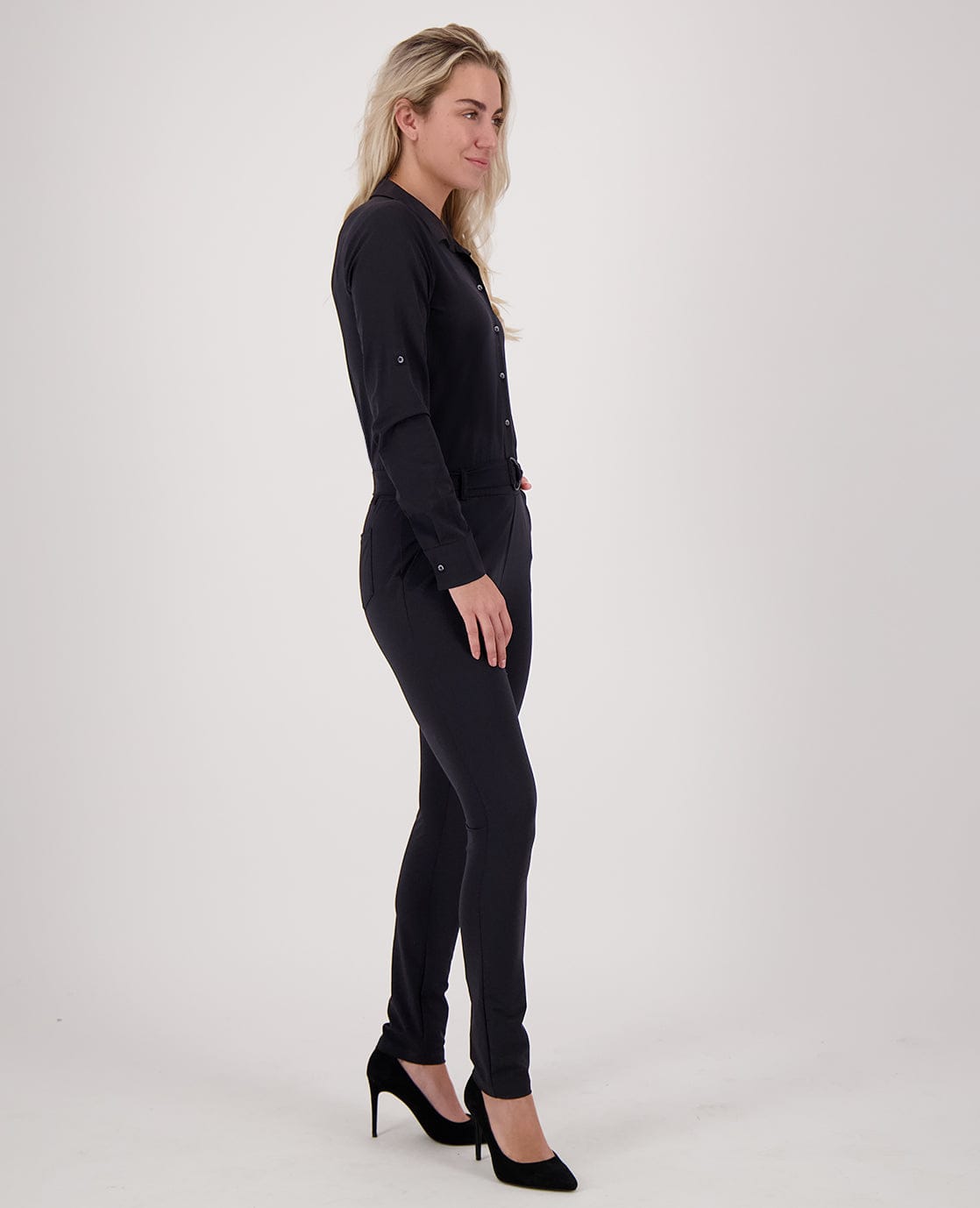 Je m'appelle Broeken Jumpsuit Élégant Travel | Zwart