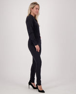 Je m'appelle Broeken Jumpsuit Élégant Travel | Zwart