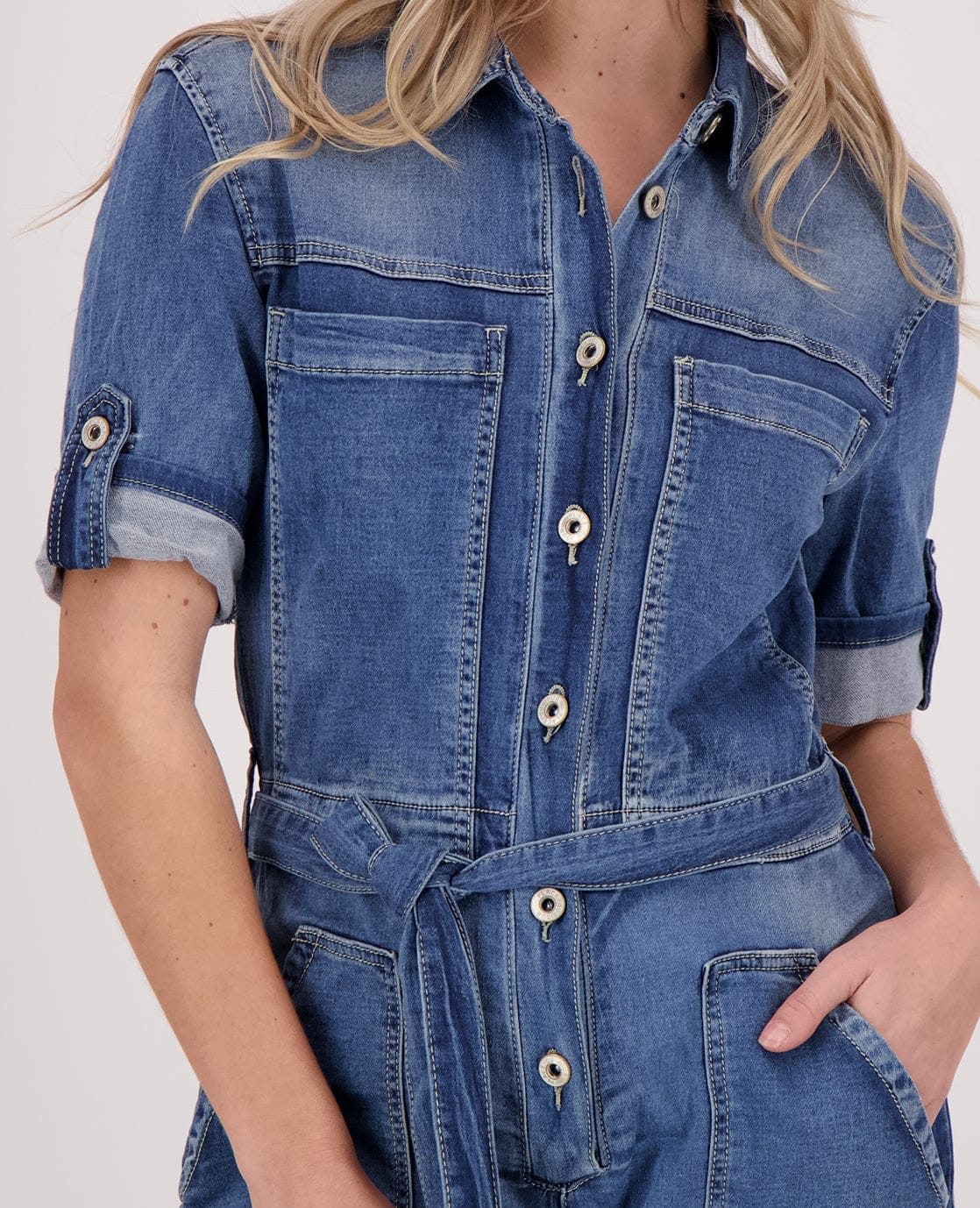 Je m'appelle Broeken Jumpsuit Jogg Denim | Dark Denim