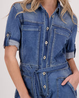 Je m'appelle Broeken Jumpsuit Jogg Denim | Dark Denim