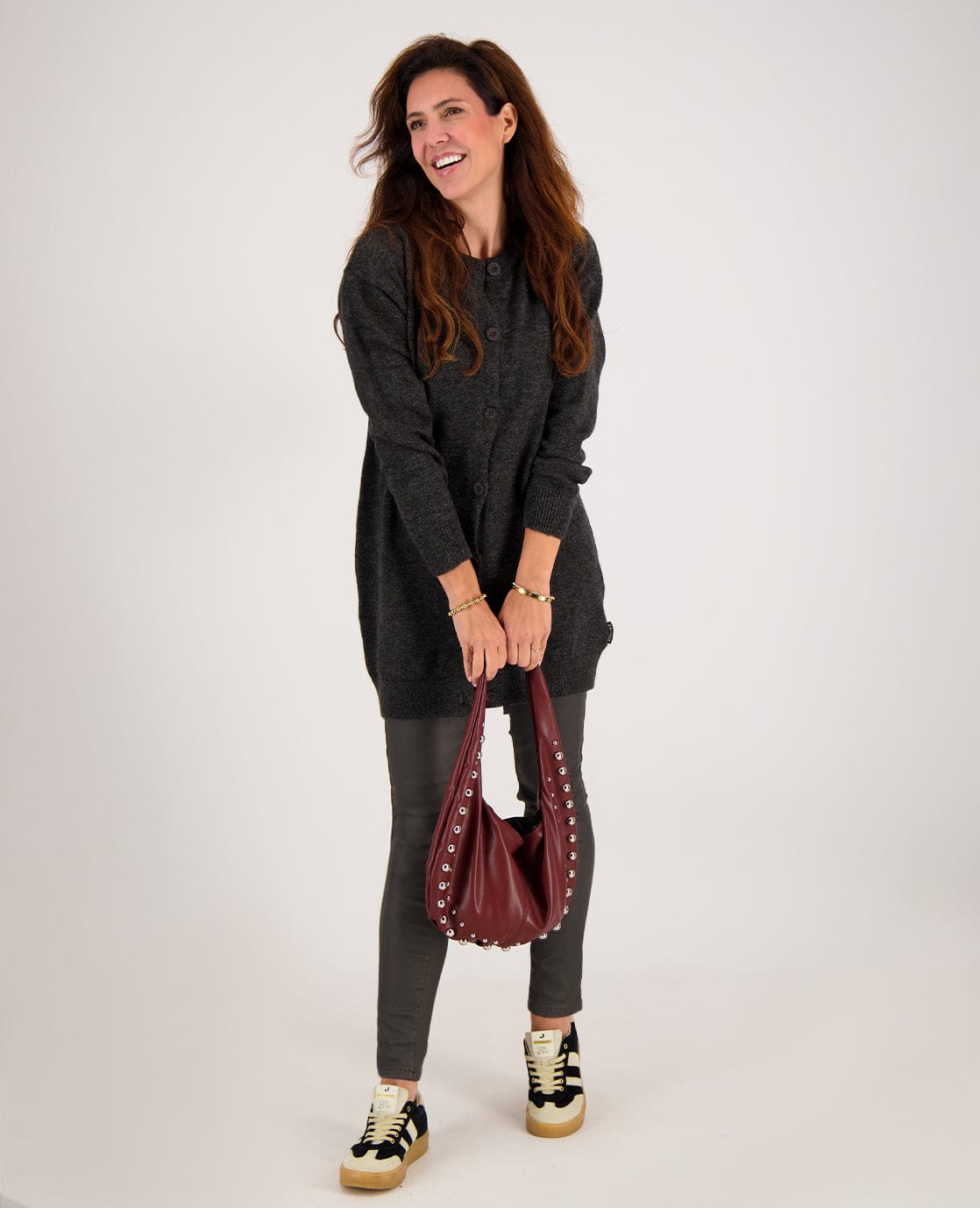 Je m'appelle Broeken Legging Faux Leather | Zwart