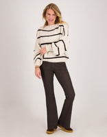 Je m'appelle Broeken Pant Brooklyn Knitted | Chocolate Brown