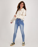 Je m'appelle Broeken Pant Celine Jogg Denim | Mid Blue Denim