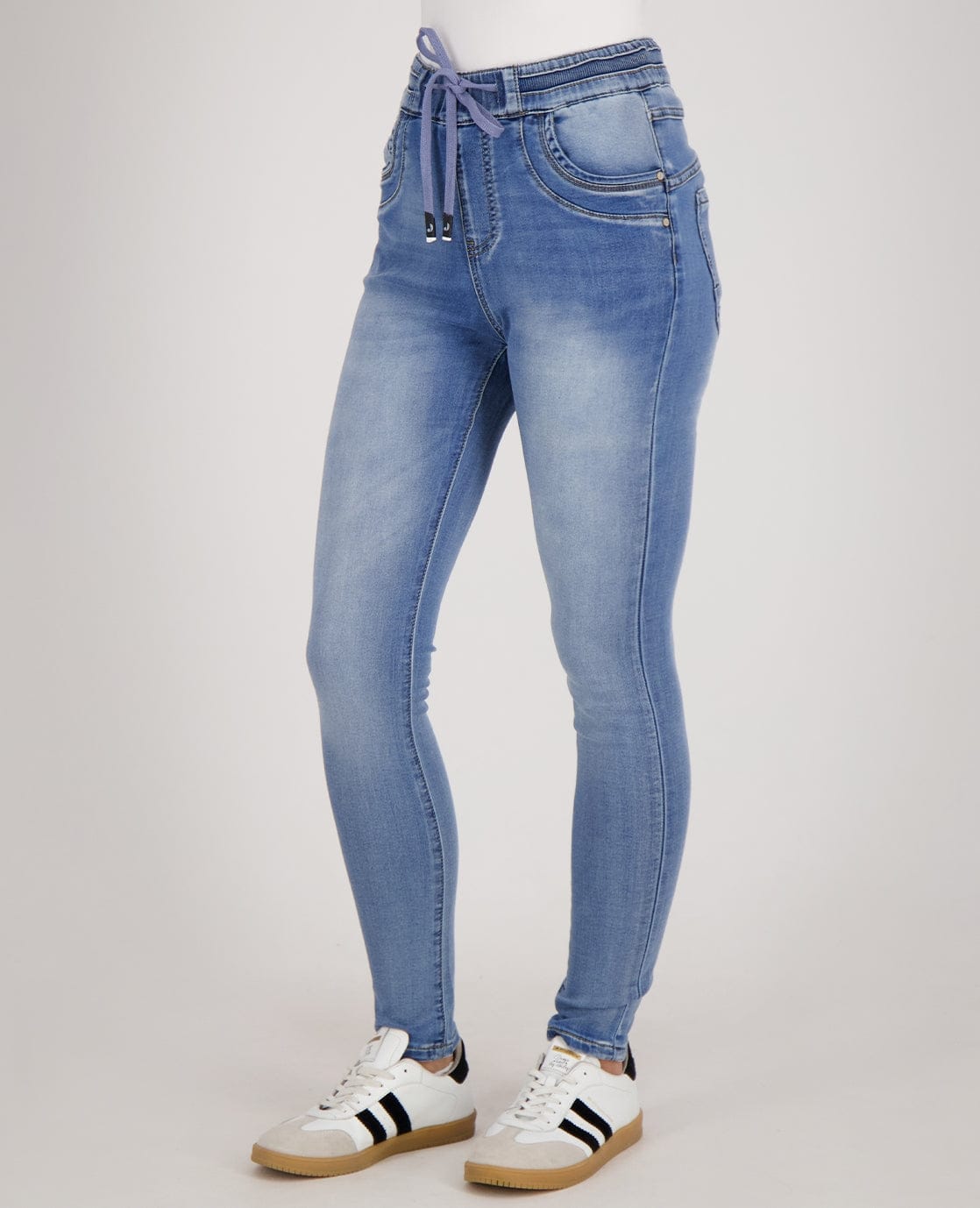 Je m'appelle Broeken Pant Celine Jogg Denim | Mid Blue Denim