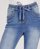 Je m'appelle Broeken Pant Celine Jogg Denim | Mid Blue Denim