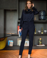 Je m'appelle Broeken Donkerblauw / XS / Short Pant Chino Premium Travel | Donkerblauw