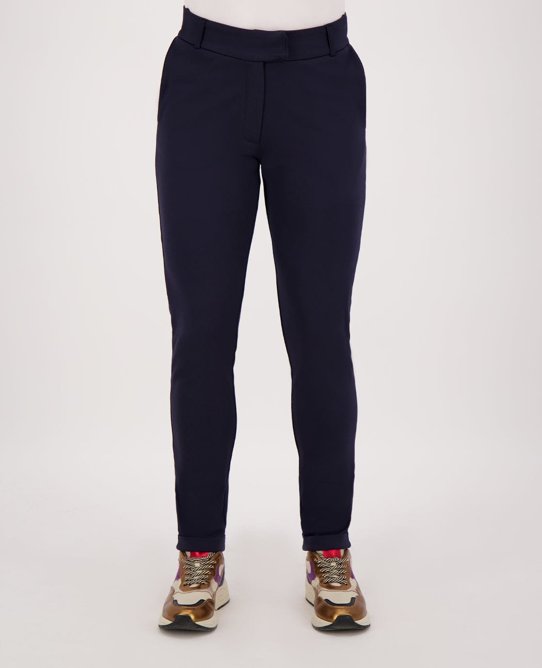 Je m'appelle Broeken Pant Chino Travel Brushed | Donkerblauw