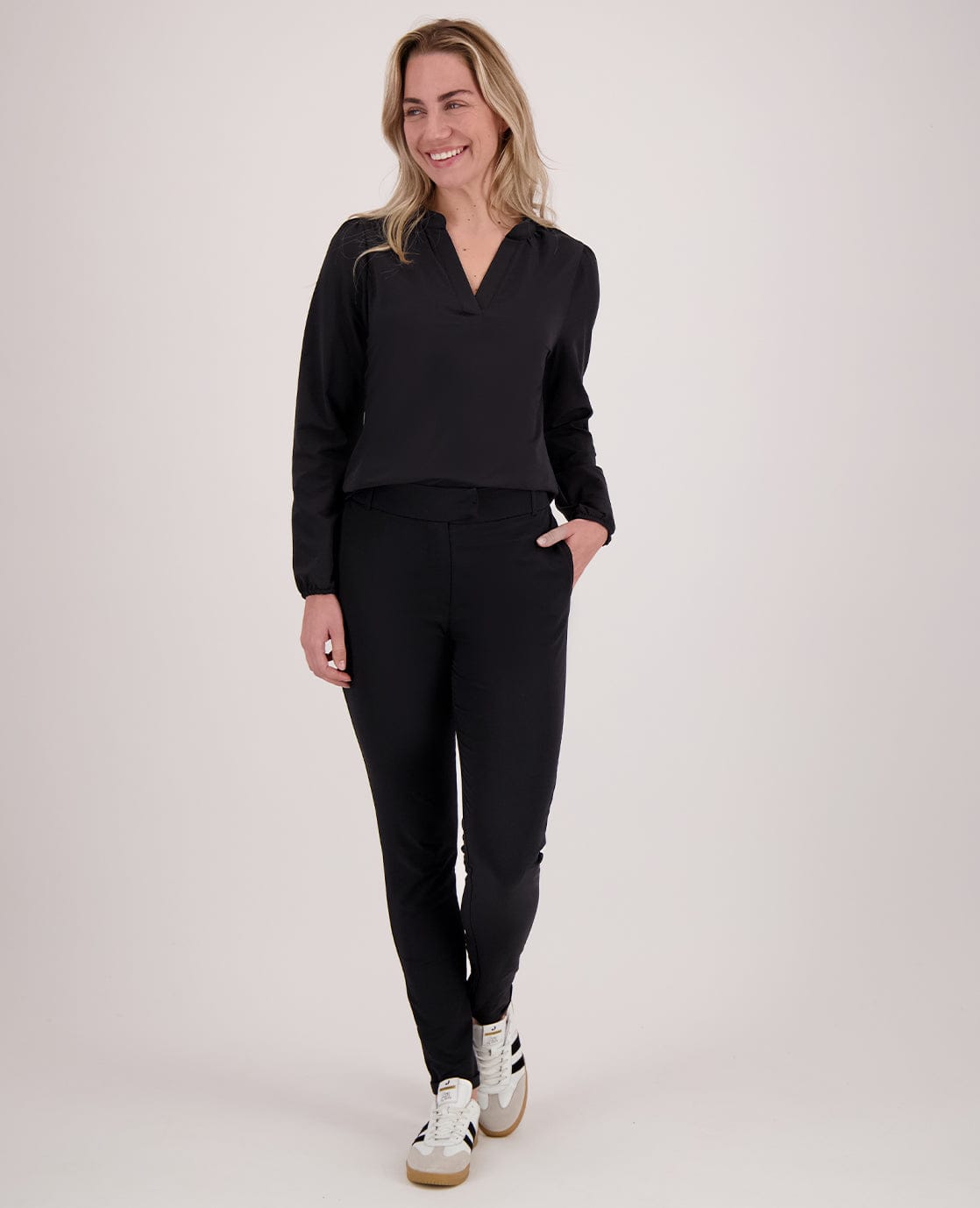 Je m'appelle Broeken Zwart / XS / Short Pant Chino Travel | Zwart