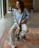 Je m'appelle Broeken Grey Denim / XS / Regular Pant Denim Stretch | Grey Denim