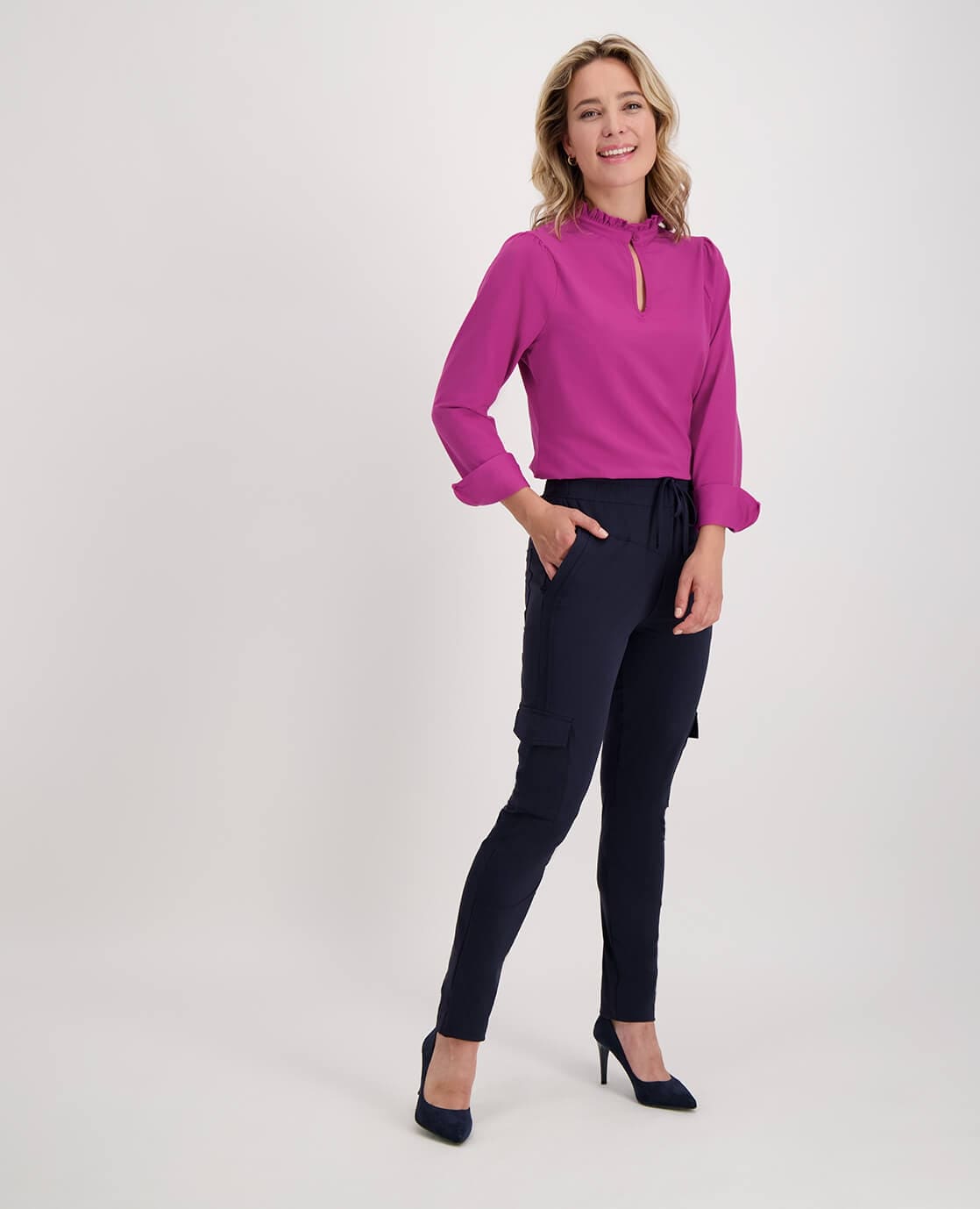 Je m'appelle Broeken Donkerblauw / XS / Short Pant Elize Travel | Donkerblauw