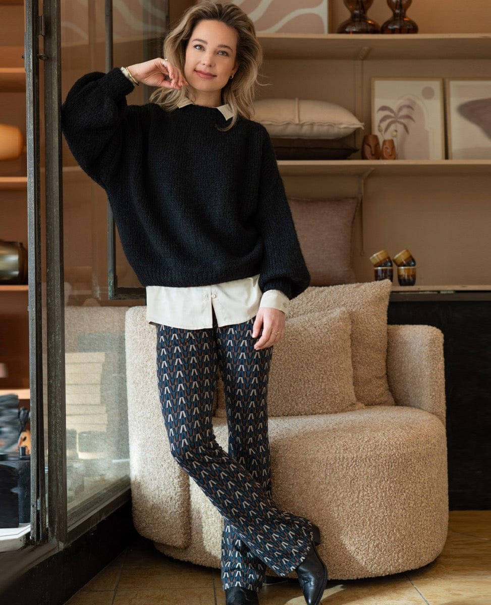 Je m'appelle Broeken Multicolor / XS / Regular Pant Flare Brooklyn | Multicolor