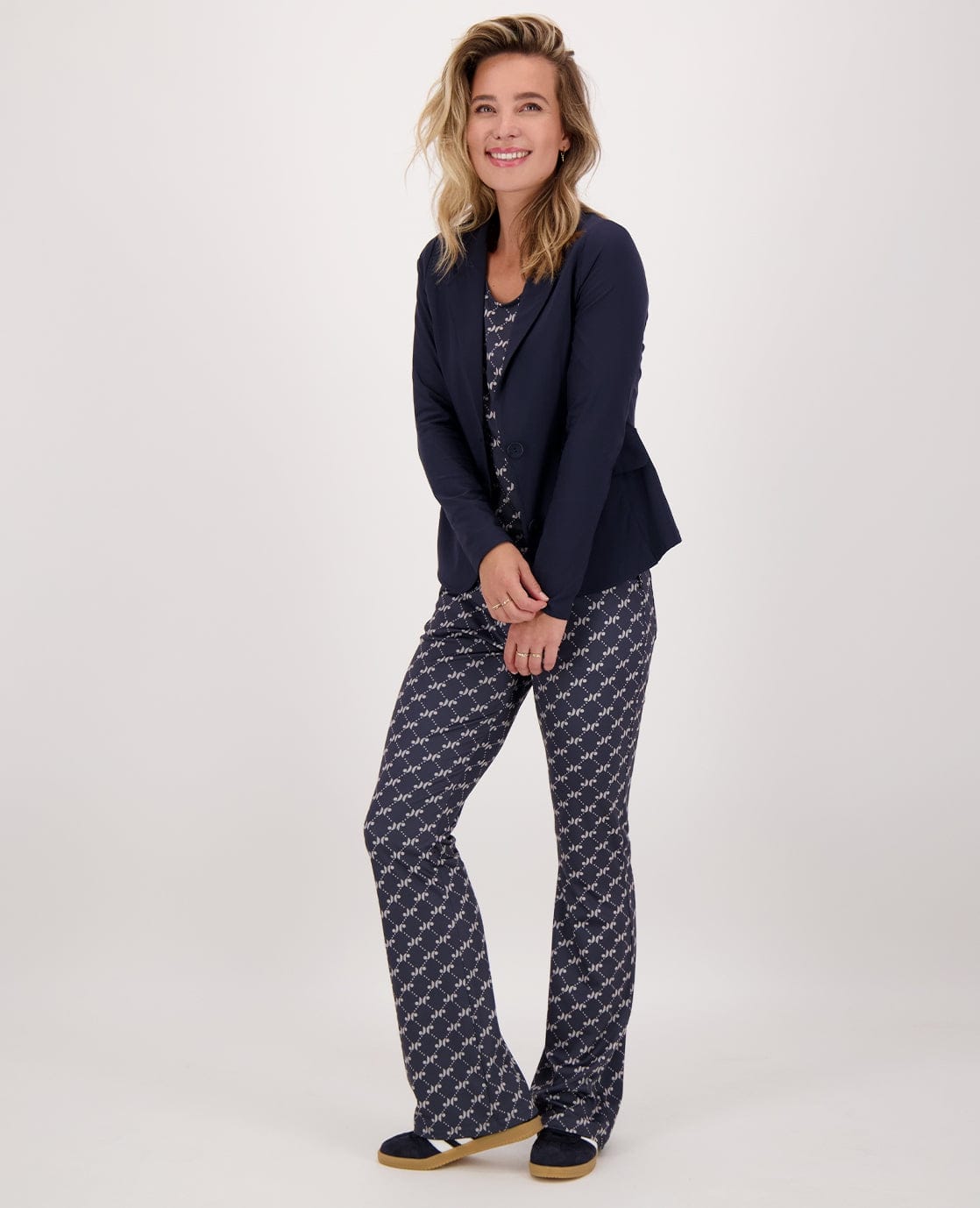 Je m'appelle Broeken Pant Flare | Donkerblauw