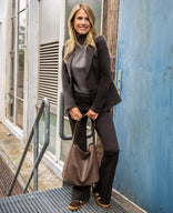 Je m'appelle Broeken Dark Taupe / XS / Regular Pant Flare Easy | Dark Taupe