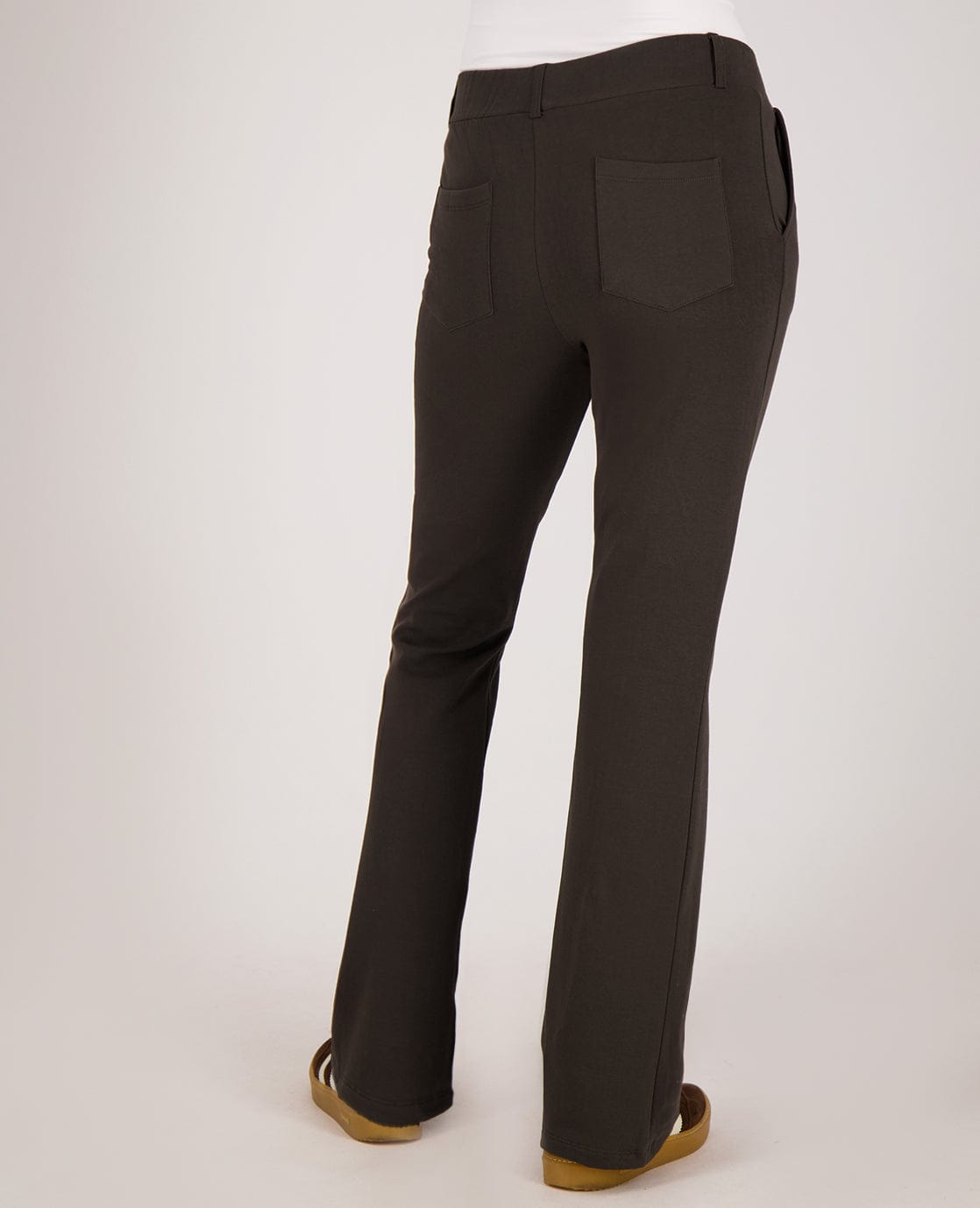 Je m'appelle Broeken Pant Flare Easy | Dark Taupe