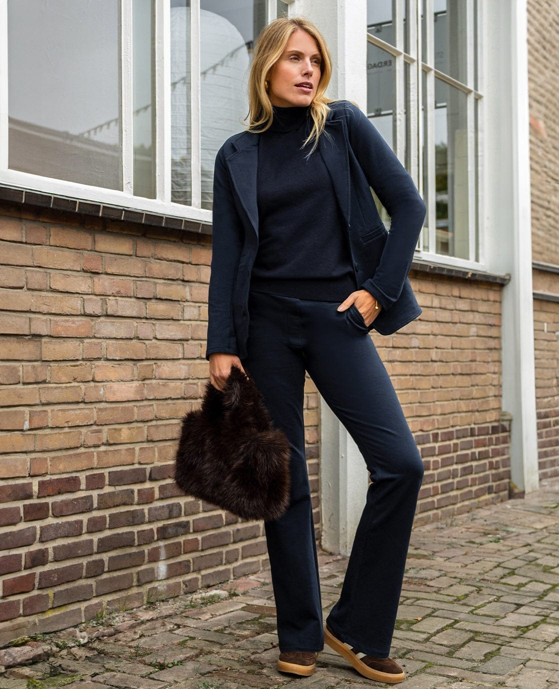 Je m'appelle Broeken Indigo Blue / XS / Regular Pant Flare Easy | Indigo Blue