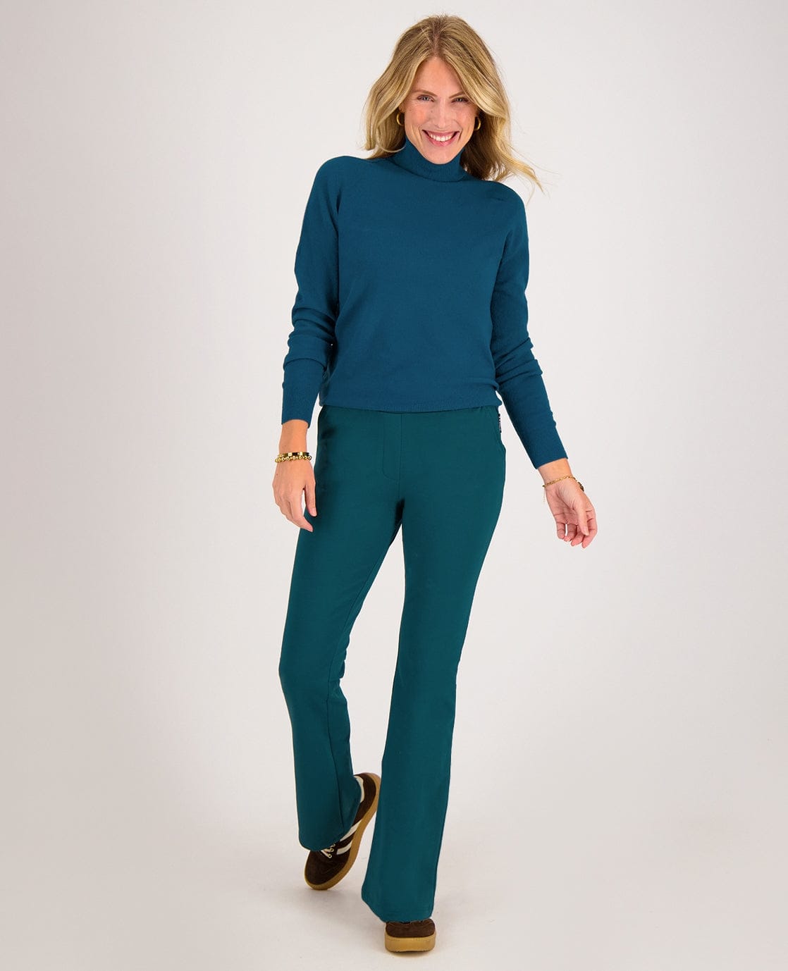 Je m'appelle Broeken Pant Flare Easy | Sacramento Blue