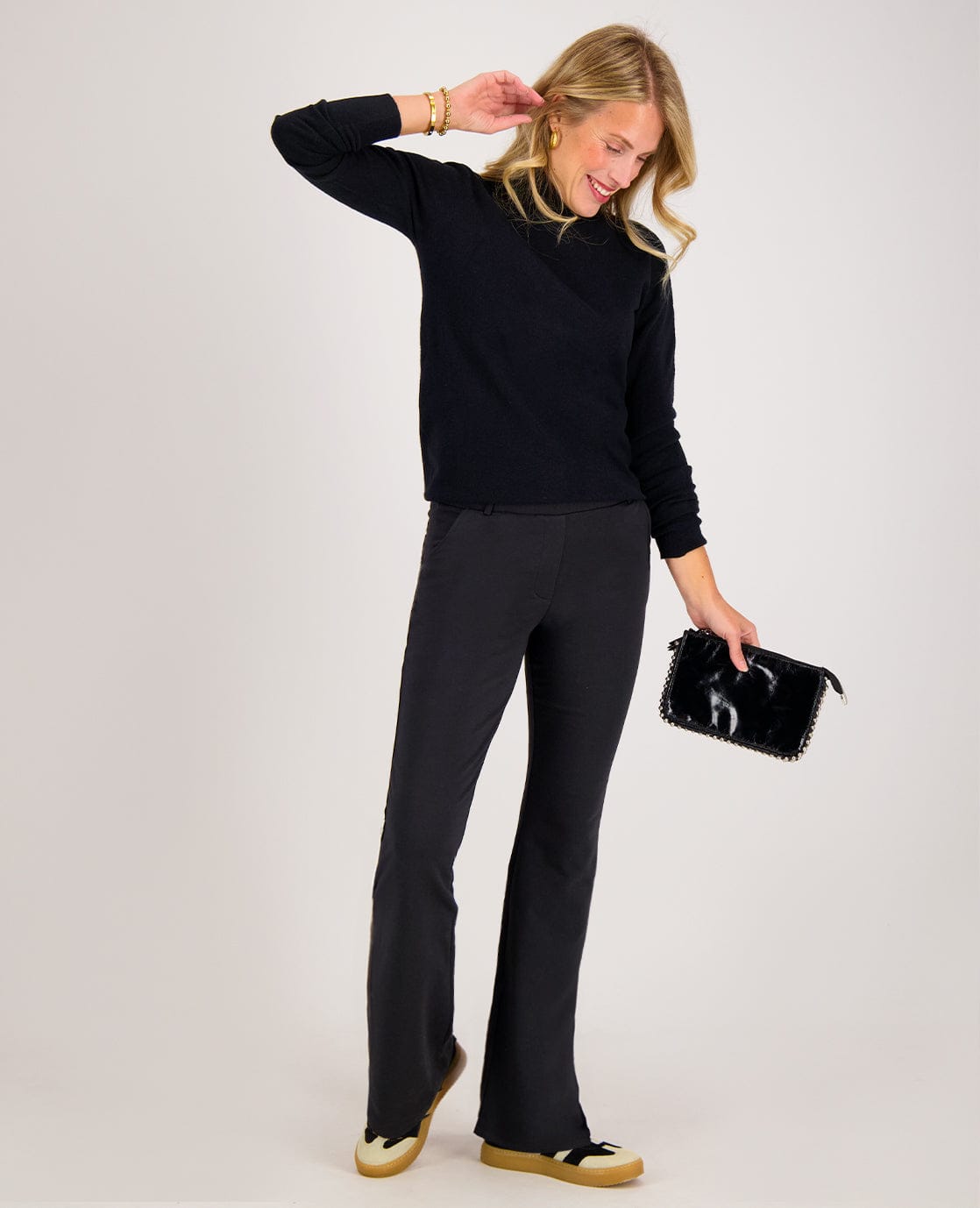 Je m'appelle Broeken Pant Flare Easy | Zwart