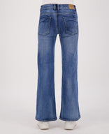 Je m'appelle Broeken Pant Flare Superstretch Denim | Dark Denim