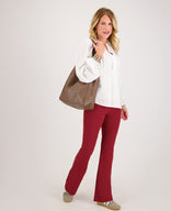Je m'appelle Broeken Ruby Red / XS / Regular Pant Flare Travel | Ruby Red