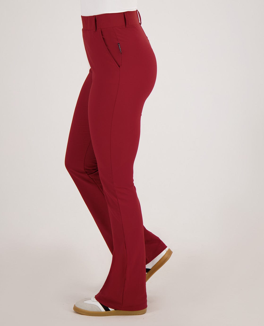 Je m'appelle Broeken Pant Flare Travel | Ruby Red