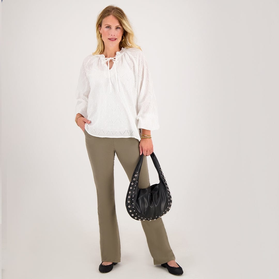 Je m'appelle Broeken Pant Flare Travel | Taupe