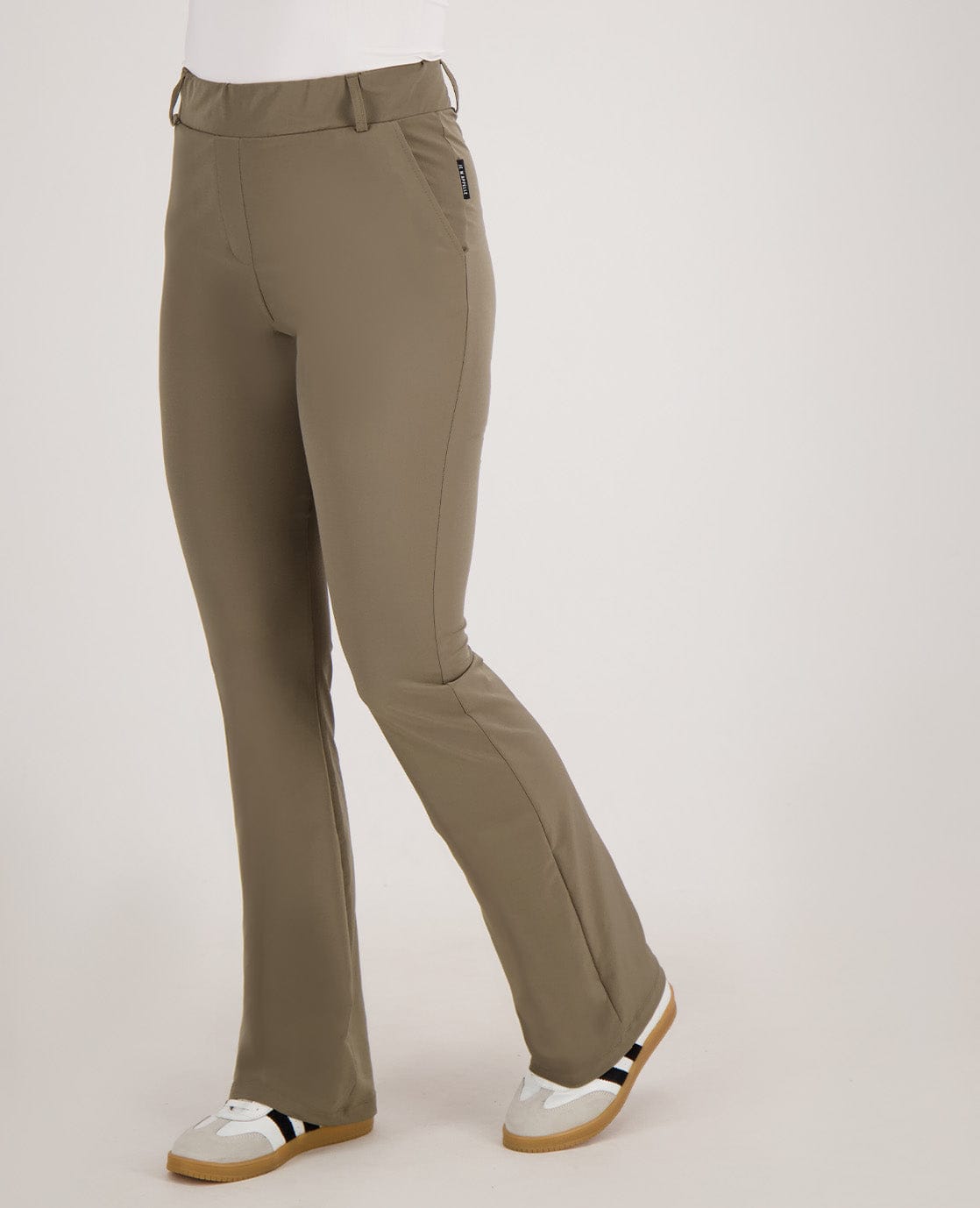 Je m'appelle Broeken Pant Flare Travel | Taupe