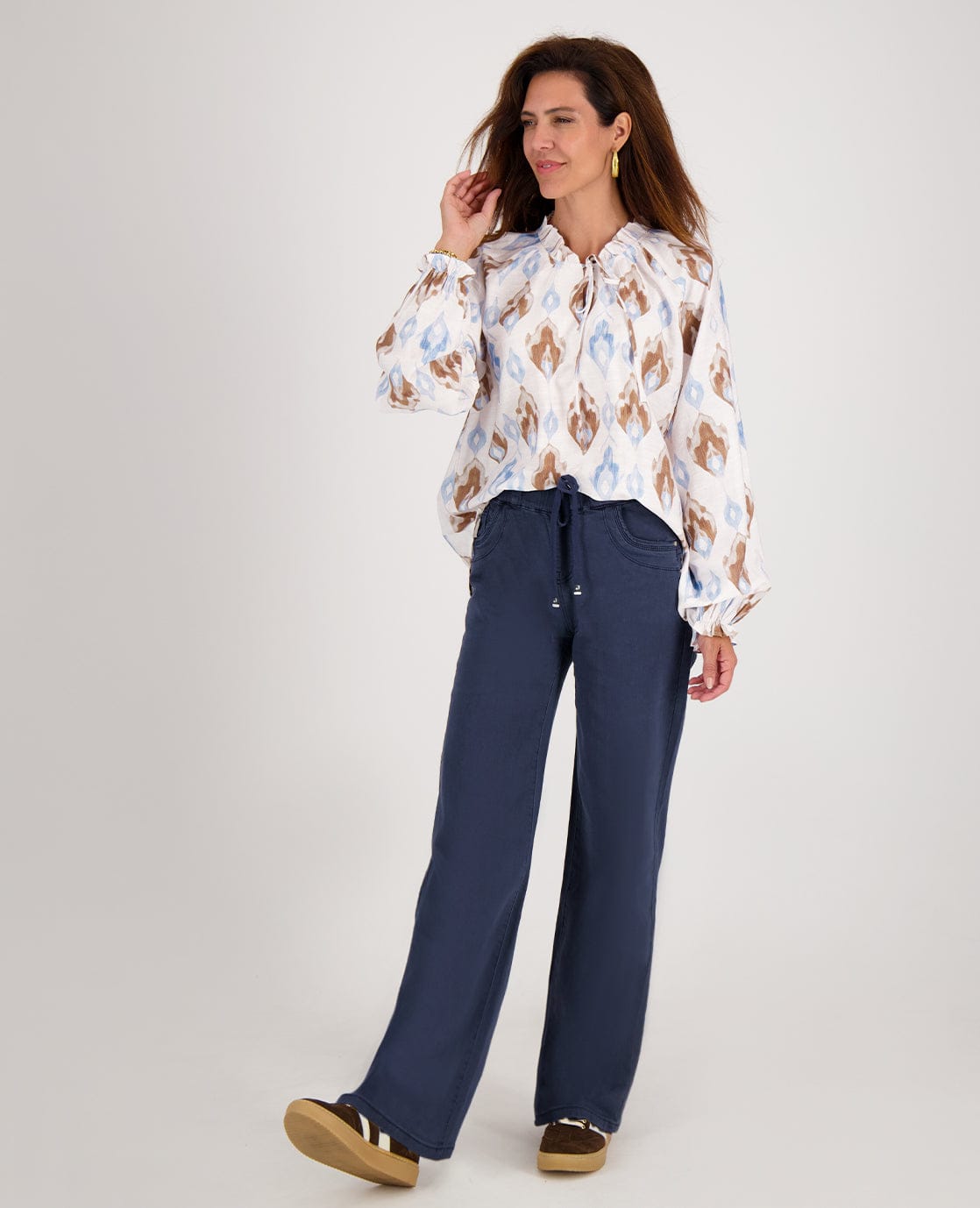 Je m'appelle Broeken Donkerblauw / XS / Short Pant Fleur Jogg Denim | Donkerblauw