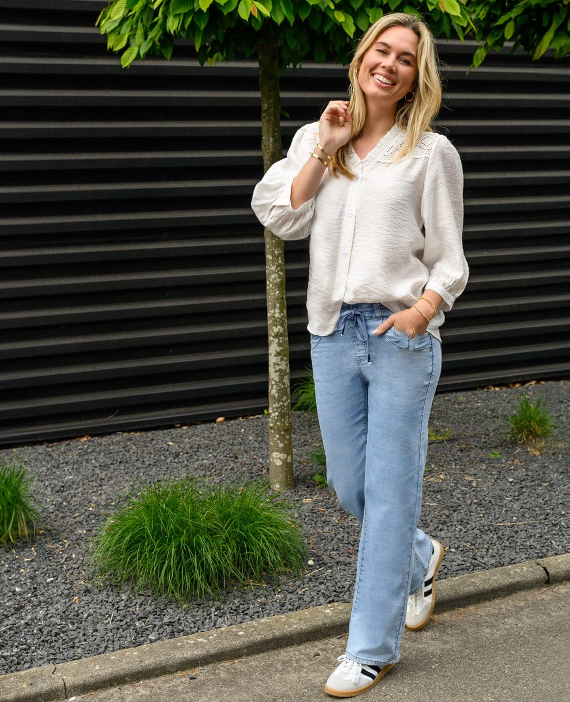 Je m'appelle Broeken Pant Fleur Jogg Denim | Light Denim