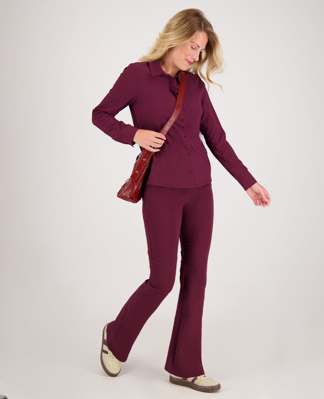 Je m'appelle Broeken Pant Isa Travel +++ | Burgundy