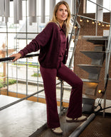 Je m'appelle Broeken Burgundy / XS / Short Pant Jasmin Travel +++ | Burgundy