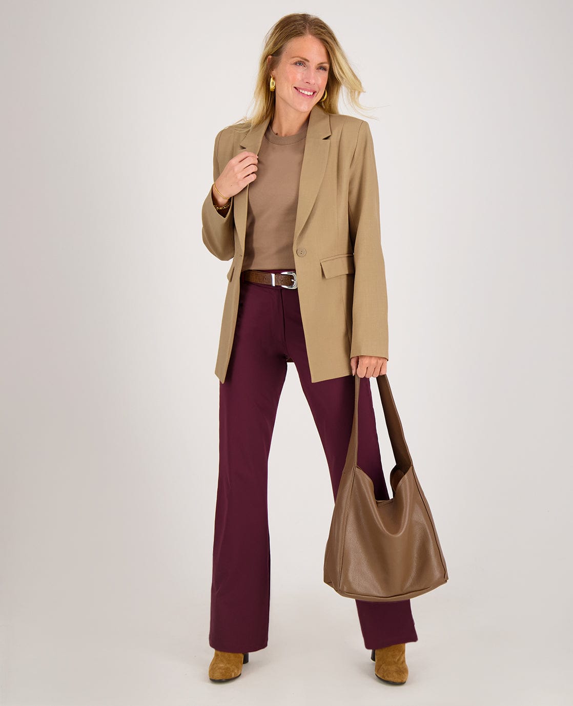 Je m'appelle Broeken Pant Jasmin Travel +++ | Burgundy
