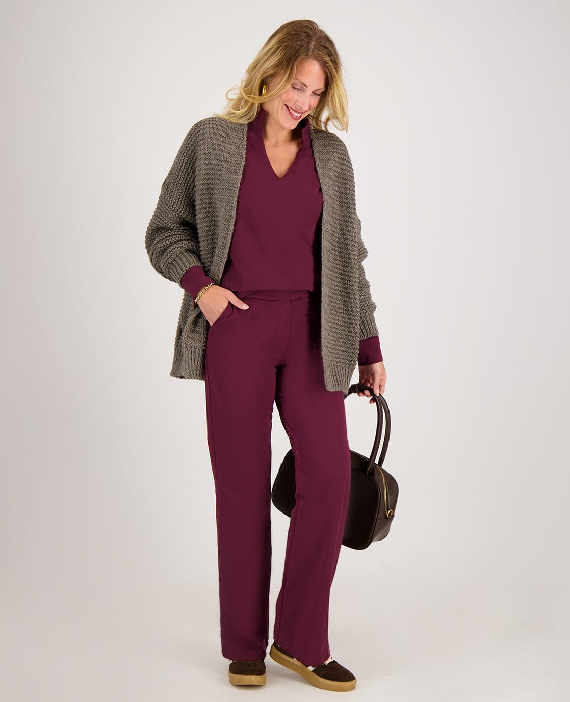 Je m'appelle Broeken Pant Jasmin Travel +++ | Burgundy