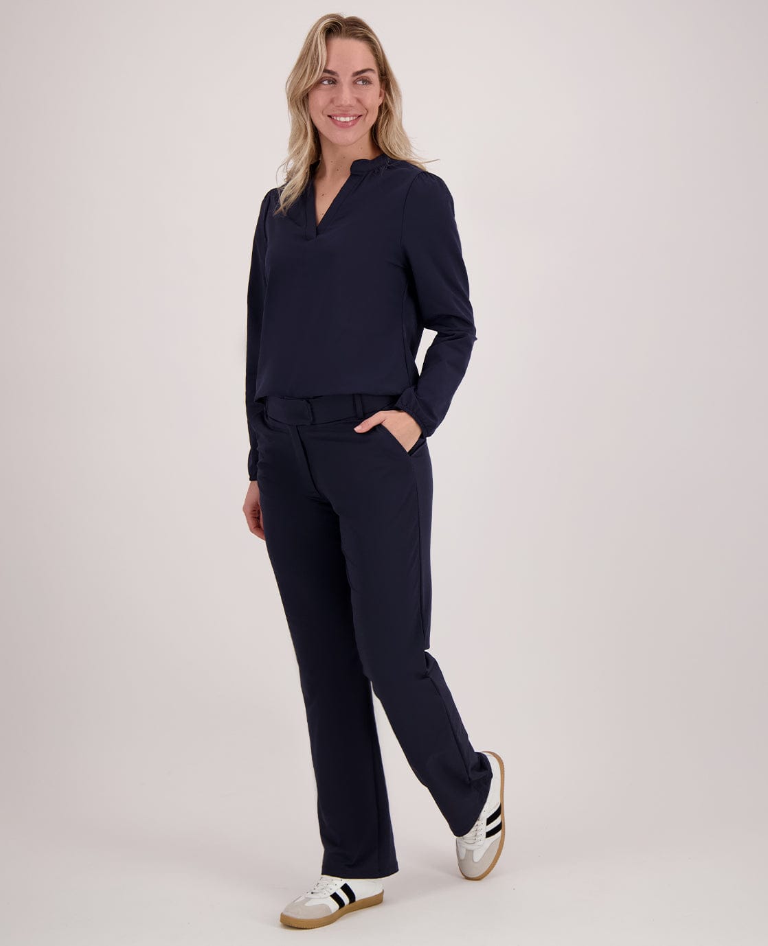 Je m'appelle Broeken Donkerblauw / XS / Short Pant Jasmin Travel ++ | Donkerblauw