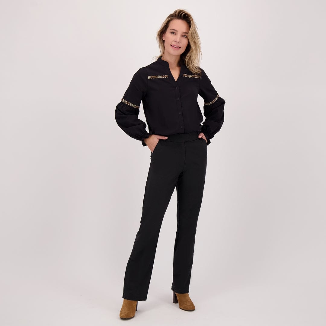 Je m'appelle Broeken Zwart / XS / Short Pant Jasmin Travel +++ | Zwart