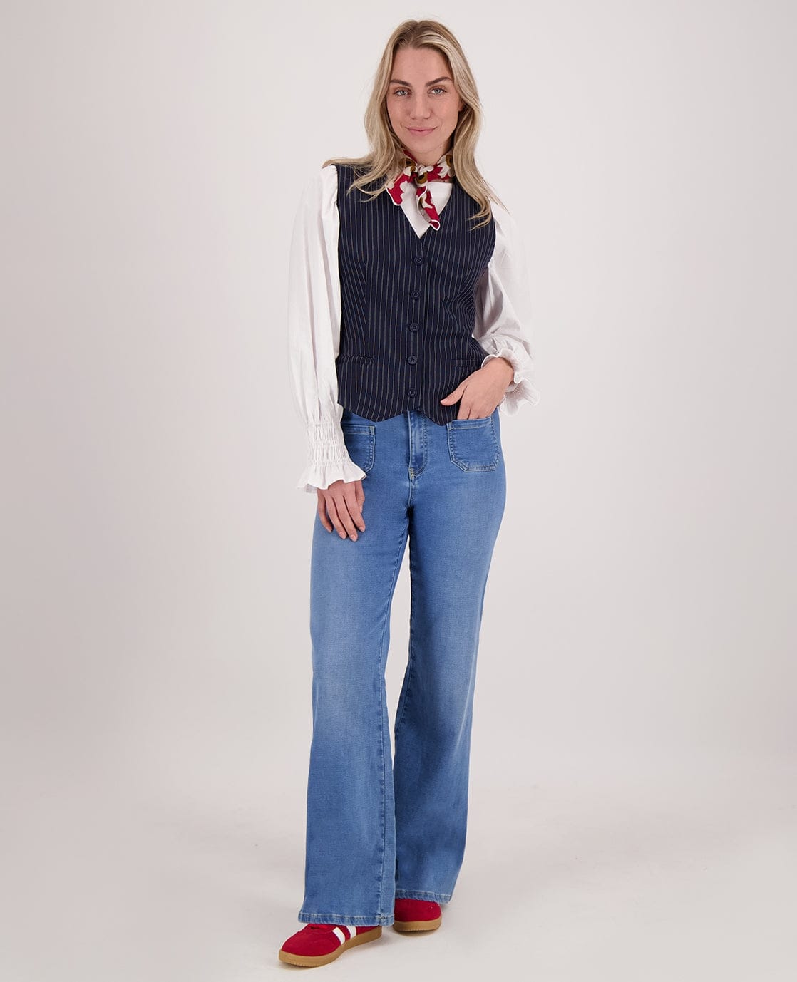 Je m'appelle Broeken Pant Jogg Denim Straight | Light Denim